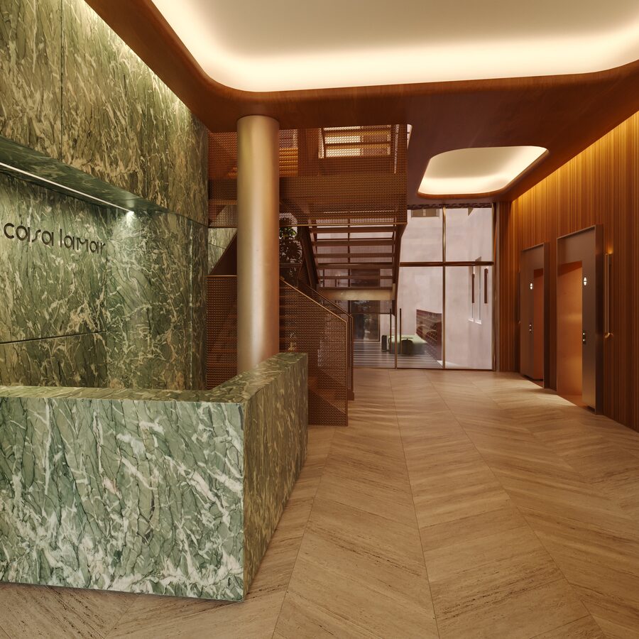 Casa Lamar residents club lobby