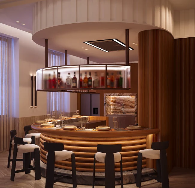 Casa Lamar residents club bar