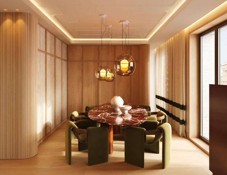 Casa Lamar residence dining room